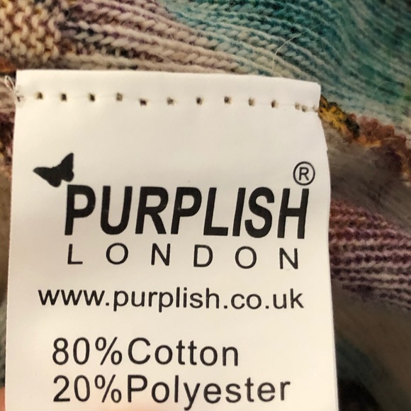 Purplish London Kitty Cat Print Sweater Women’s M - Picture 6 of 6